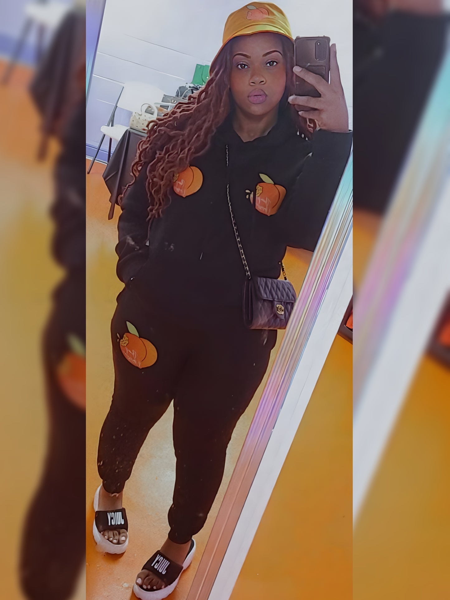 "PLUMP Peach" 2-pc Jogger Set